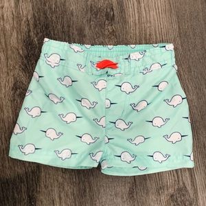 Cat & Jack Baby Boy Swim Trunks - Narwhal
